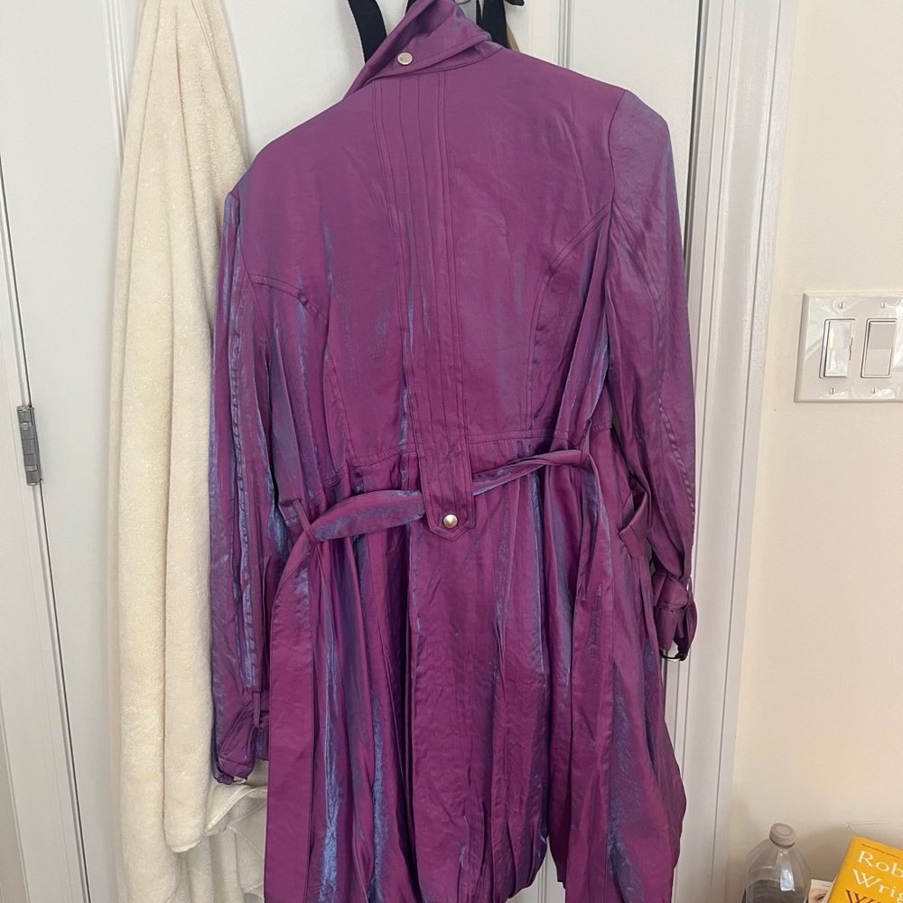 Vintage purple trench coat! Size small.